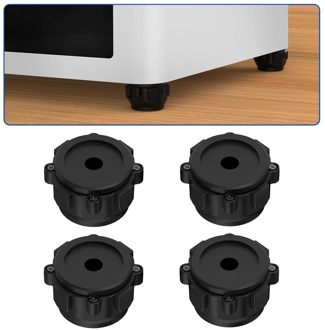 Alt view image 3 of 5 - Panda Cushion XP 3D Printer Shock-Absorbing Feet for Snapmaker U1, Bambu-Lab P1P, P1S, P2S, X1E, X1C, X2D High-Quality Large Bearing Ball Design, Shock Absorption Stable, Quiet and Built to Last