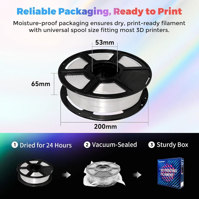 Alt view image 3 of 7 - Silk PLA Filament 1.75mm Light Gold, Smooth and Silky Texture 3D Printing Filament, Dimensional Accuracy +/- 0.02mm White