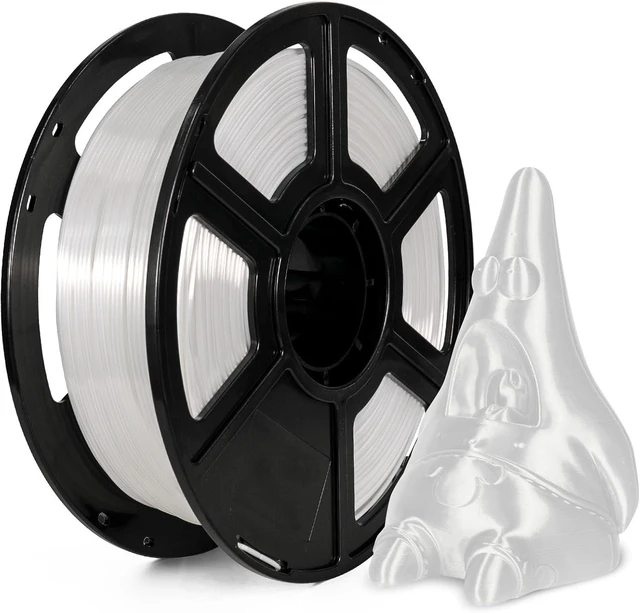 Main image of Silk PLA Filament 1.75mm Light Gold, Smooth and Silky Texture 3D Printing Filament, Dimensional Accuracy +/- 0.02mm White