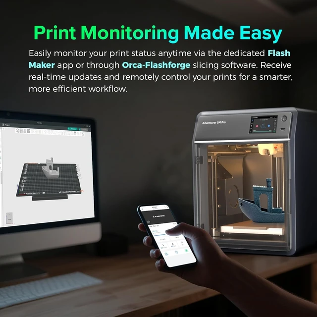 Alt view image 2 of 7 - Camera Kit for Adventurer 5M/Pro/AD5X 3D Printer, Real-time and Remote Monitoring, Compatible with Flash Maker App, 3D Printer Parts for AD5M/AD5M PRO/AD5X