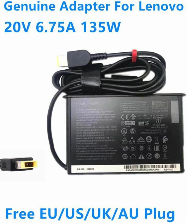 Main image of 20V 6.75A 135W ADL135SCC3A ADL135SLC3A Power Supply AC Adapter For Lenovo ThinkPad X1 S5 Y520 W541 YOGA Laptop Charger