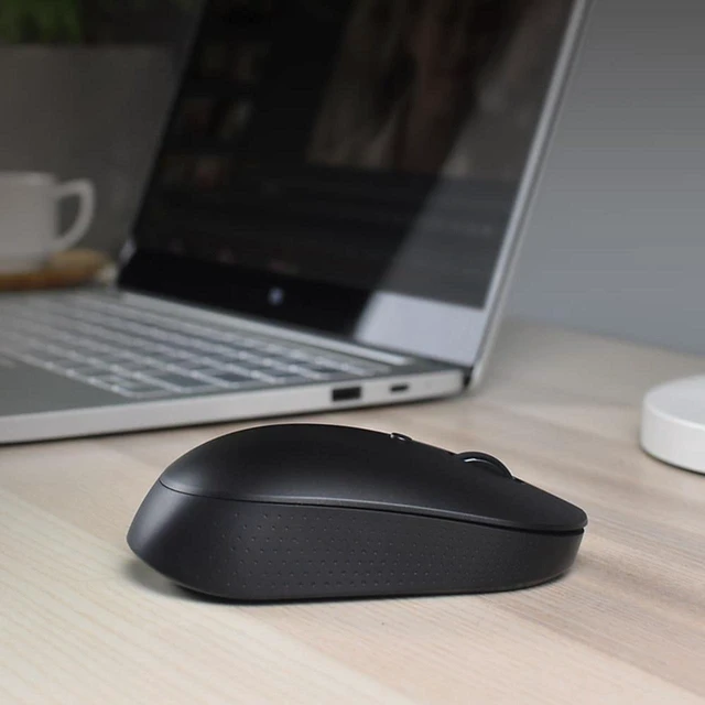 Alt view image 3 of 5 - Xiaomi Dual Mode Silent Wireless Mouse 2.4G Mi Silent Laptop Mouse with USB Receiver-Enjoy Noiseless Clicking Portable Ergonomic Optical Wireless Mouse 1300DPI for Laptop PC Computer Notebook Mac
