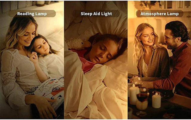 Alt view image 4 of 7 - Sunrise Alarm Clock Wake up Light up Alarm Clock Sunrise Wake up Light Alarm Clock for Bedroom Sunlight Alarm Clock Kids Smart Digital Clock Radio Gradual Light Color Changing Dawn Simulator