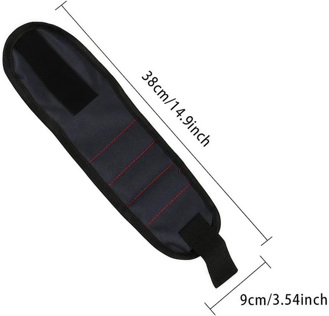 Alt view image 7 of 7 - Magnetic Wristband - Wrist Band for Holding Screws, Nails, Drill Bits | Hands-Free Accessory for DIY, Carpentry, Repairs | Gift for Men, Dad, Handymen - Blue