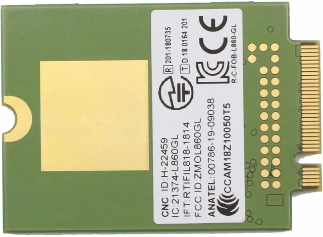 Alt view image 2 of 2 - Compatible for Thinkpad P14s T14s T14 X13 Yoga T15g Gen 1 Fibocom L860-GL WWAN Card 01AX796 5W10V25790