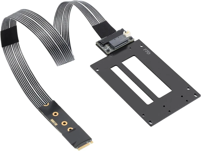 Alt view image 5 of 7 - RGEEK PCIe 5.0 M.2 NVMe to E1.S E3.S SSD Adapter Card128Gbps Max SFF-TA-1002 Riser Card, with 12V SATA Power Cable, Adjustable 2280/2260/2242/2230 M.2 Bracket