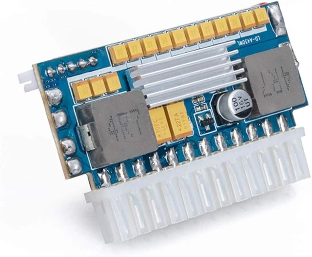 Main image of 24-Pin ATX PSU - 12V DC Input, 450W Peak Output, Mini ITX PC Power Supply