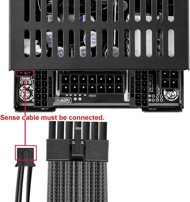 Alt view image 5 of 6 - 600W Flex ATX PSU,1U Mini ITX Fully Modular Power Supplywith Ultra Quiet Silent Fan, Active PFC Full Range 90-264V AC-DC Converter for SFF PC, Server, POS, NAS, Mini ITX PC