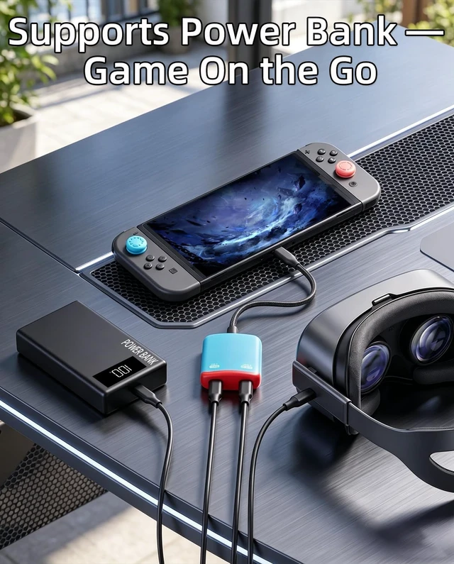 Alt view image 3 of 7 - PD 100W USB C to AR Glasses and Charging AdapterCharge and Play, Support 8K@60Hz, for Mobile Phone, Laptop, etc