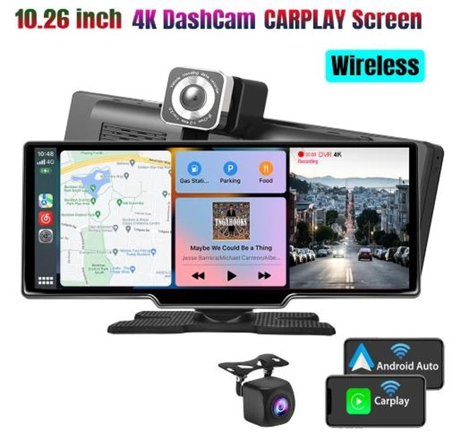 Main image of 10. 26-inch in-car smart portable screen wireless Carplay Android AUTO front and rear recorder 4K car