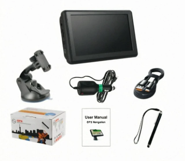 Alt view image 5 of 5 - 5-inch portable car-mounted GPS navigator for trucks and vans, PND with capacitive touch screen, high-definition, 8GB + 256MB, TYPE-C interface