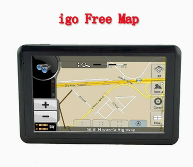 Alt view image 3 of 5 - 5-inch portable car GPS navigator with high-definition 4GB capacity for trucks and cars. Old-fashioned design, affordable price, no data usage required.