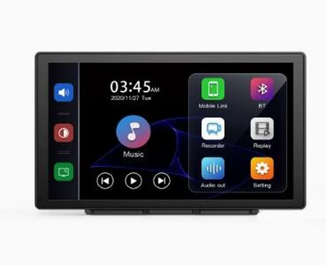 Main image of Central console 9-inch Carplay smart screen, rear and front high-definition 4K navigation for trucks and cars.