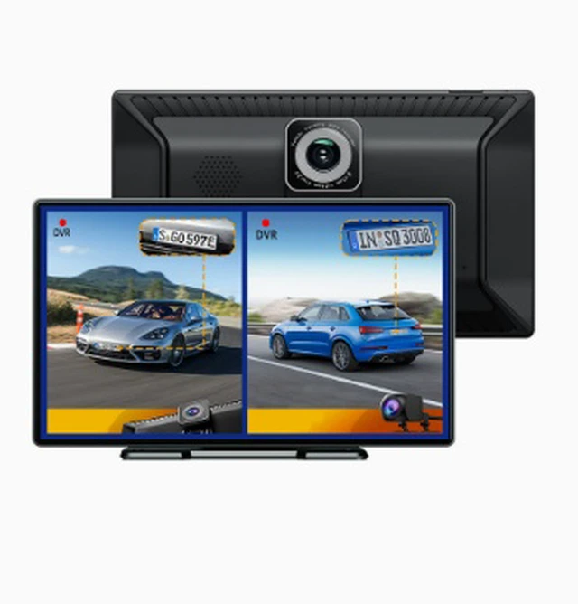 Alt view image 3 of 7 - Central console 9-inch Carplay smart screen, rear and front high-definition 4K navigation for trucks and cars.