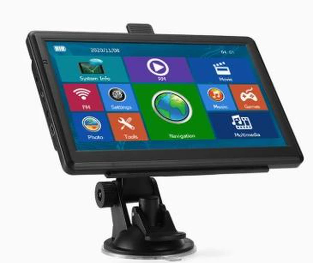 Main image of Portable 7-inch navigation device, in-vehicle GPS, Bluetooth calling, reversing, AVIN, Europe, North America