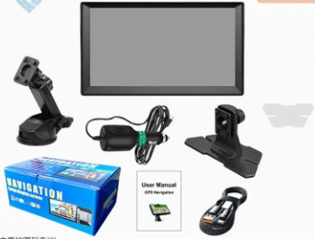 Alt view image 6 of 6 - Portable 9-inch GPS navigator, large screen for vehicle, capacitive touch screen, 8G + 256M memory, truck for Europe and America. 9-inch GPS Navigator 16GB + 256MB + Bluetooth + AV-IN