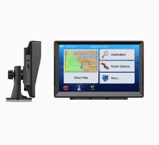 Alt view image 4 of 4 - Portable universal 9-inch GPS navigator. Vehicle-mounted large-screen with 16G + 256M capacity. 9-inch GPS Navigator 256MB RAM + 16GB Storage + Bluetooth + AV-IN