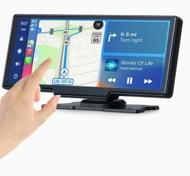 Main image of 10.26-inch central control portable car-mounted smart screen with wireless CarPlay, Android Auto, Bluetooth, AHD rearview camera
