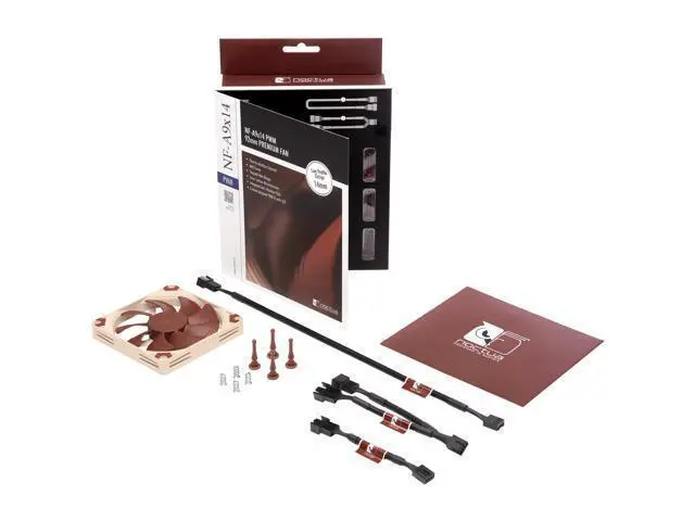 Alt view image 4 of 7 - Noctua NF-A9x14 PWM, Premium Quiet Fan, 4-Pin (92x14mm, Brown)