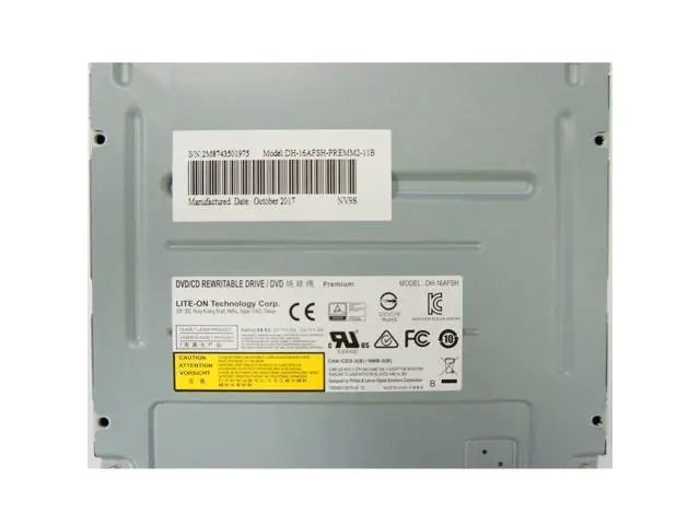 Alt view image 5 of 5 - Lite-ON Black Premium 16X SATA Internal CD/DVD/RW DVD DL Dual Layer Optical Disc Drive Burner Recorder (DH-16AFSH-PREMM2)