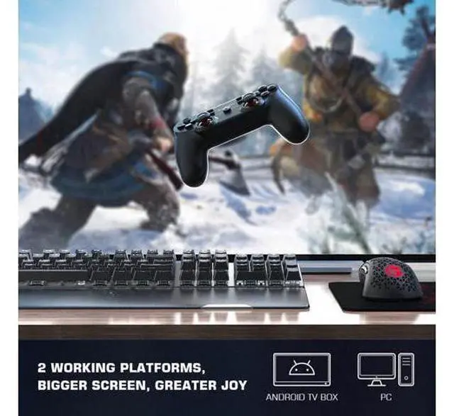 Alt view image 6 of 7 - GameSir T3 Wireless Gaming Controller, PC Controller for Windows 7/8/10/11, Android, Gamepad Joystick with Turbo and Dual Vibration, Gaming Controller for Android TV/TV Box, 40 Hours Working Battery