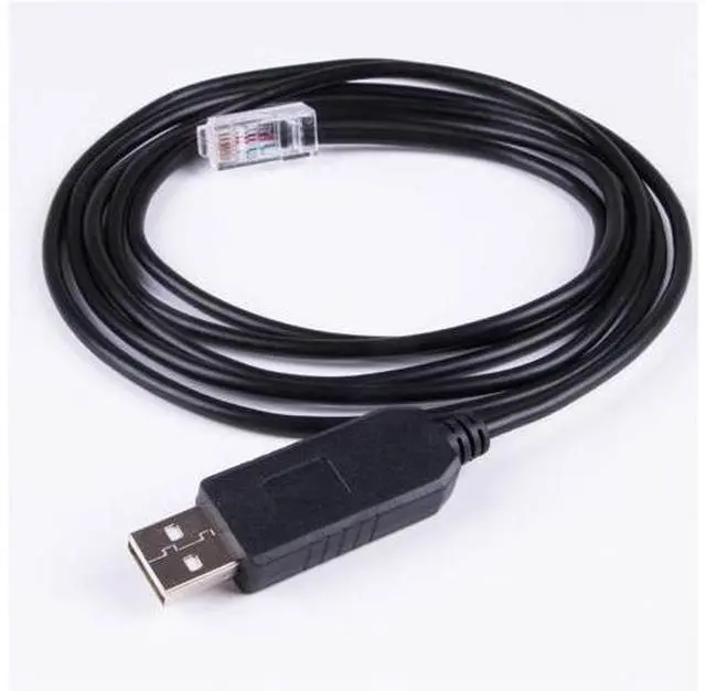 Alt view image 3 of 6 - EVURU USB RS232 Serial to RJ12 6P6C Adapter Converter Network Cable Compatible with S-R-N-C ML2430 Solar Charger Mppt Solar Charger Controller