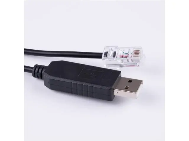 Alt view image 6 of 6 - EVURU USB RS232 Serial to RJ12 6P6C Adapter Converter Network Cable Compatible with S-R-N-C ML2430 Solar Charger Mppt Solar Charger Controller