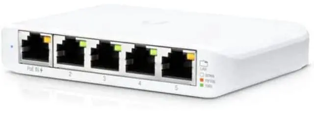 Main image of Ubiquiti USW-Flex-Mini UniFi Switch Compact Gigabit 5-Port 802.3af/at PoE