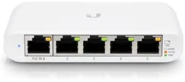 Alt view image 3 of 6 - Ubiquiti USW-Flex-Mini UniFi Switch Compact Gigabit 5-Port 802.3af/at PoE