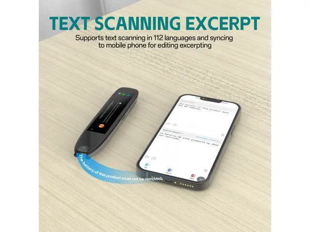 Alt view image 4 of 7 - Translation Scanning Pen, 112 Language Translator Pen with 3.38 Inch Touch Scree, OCR Text to Speech Scanning Reading Pen, Portable Voice Translator Pen for Travel Learning and Reading Disabilities