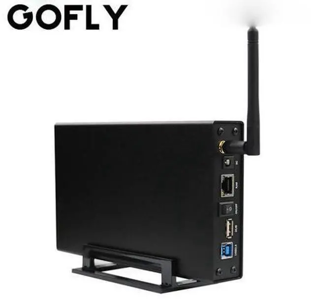 Main image of GOFLY external hard drive case Nas wifi antenna wireless wifi sata usb 3.0 wifi hdd interface aluminum hdd box hdd 3.5 HDD caddy