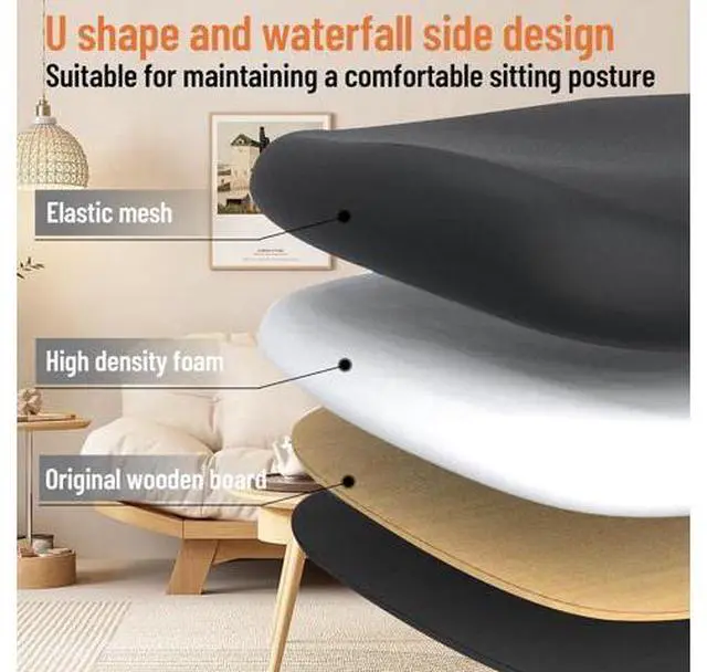 Alt view image 4 of 7 - Office Chair, Ergonomic Breathable Mesh,Flip-Up Arms and Adjustable High Back Lumbar Support,Comfy Computer Chair for Home Office (Black, 407)