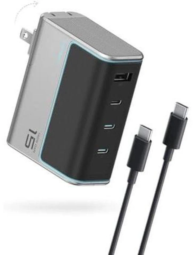 Main image of CUKTECH 15 140W USB C Charger, 4-Port Foldable Laptop Block, Advanced GaN Power Adapter, PD3.1 Fast Charging Wall Charger for MacBook, iPhone 16 Series, Samsung Galaxy, iPad, Pixel, and More