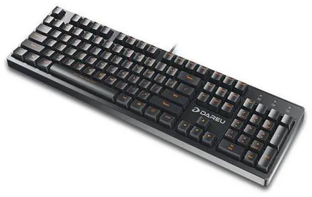Alt view image 3 of 4 - Dareu DK100 104 Key Mechanical Keyboard Blue Switch Full Mechanical Keys Ergonomics Quick Response