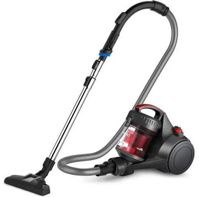 Main image of Eureka Bagless Canister Vacuum Cleaner, Lightweight Vac for Carpets and Hard Floors, Red, Whirlwind NEN110D
