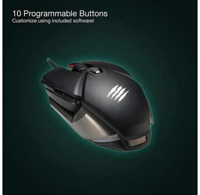 Alt view image 5 of 7 - Mad Catz B.A.T. 6+ Performance Ambidextrous Wired Gaming Mouse