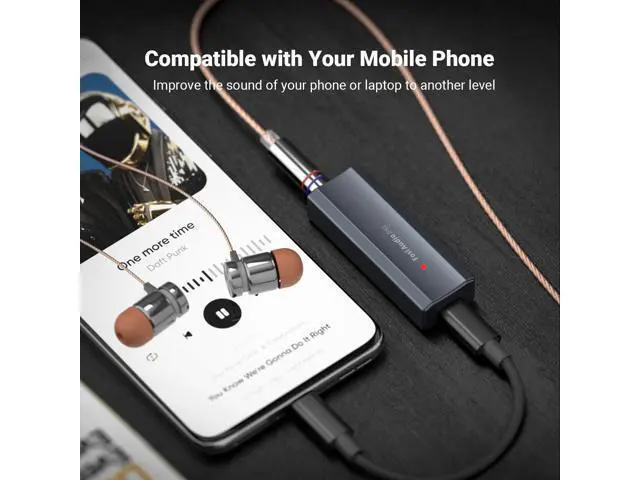 Alt view image 5 of 6 - Fosi Audio DS2 USB C to AUX Headphone Amp DAC Dongle 3.5mm Jack Audio Portable Amplifier Dual Output DSD256 4.4mm Balanced High Resolution CS43131 for iPhone 15 Pro Max Plus iPad Android Phone