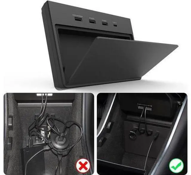 Main image of USB Hub 5 in 1 Ports for Tesla Model 3 Before June 2020(Not Fit for Model Y) Dashcam & Sentry Mode Viewer USB Hub dongle USB (Not Fit for Tesla Model 3 Produced After June 2020)