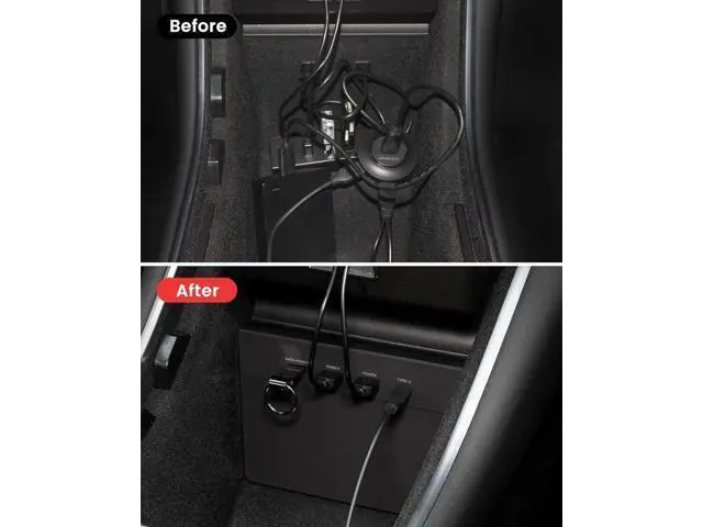 Alt view image 4 of 7 - USB Hub 5 in 1 Ports for Tesla Model 3 Before June 2020(Not Fit for Model Y) Dashcam & Sentry Mode Viewer USB Hub dongle USB (Not Fit for Tesla Model 3 Produced After June 2020)