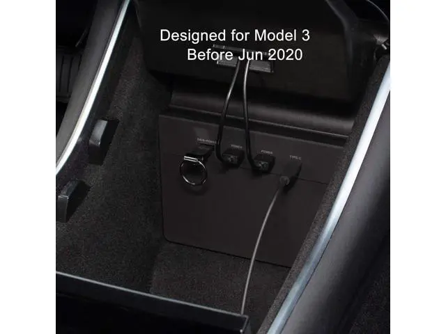 Alt view image 2 of 7 - USB Hub 5 in 1 Ports for Tesla Model 3 Before June 2020(Not Fit for Model Y) Dashcam & Sentry Mode Viewer USB Hub dongle USB (Not Fit for Tesla Model 3 Produced After June 2020)