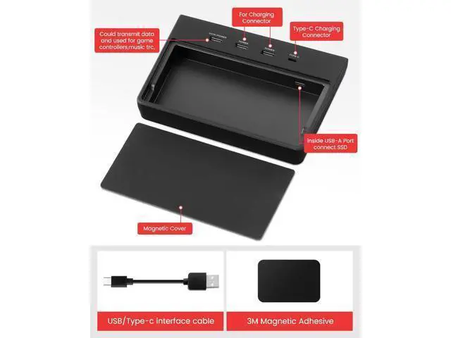 Alt view image 5 of 7 - USB Hub 5 in 1 Ports for Tesla Model 3 Before June 2020(Not Fit for Model Y) Dashcam & Sentry Mode Viewer USB Hub dongle USB (Not Fit for Tesla Model 3 Produced After June 2020)