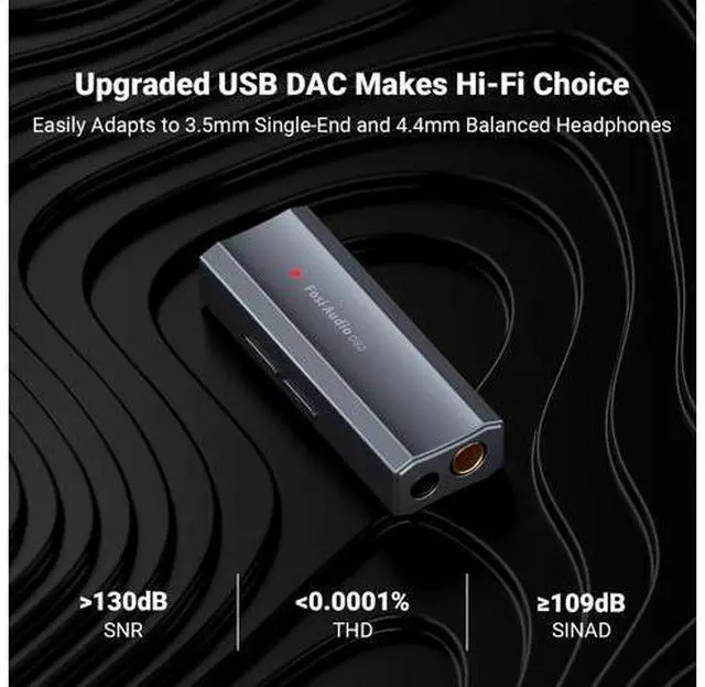 Alt view image 4 of 6 - Fosi Audio DS2 USB C to AUX Headphone Amp DAC Dongle 3.5mm Jack Audio Portable Amplifier Dual Output DSD256 4.4mm Balanced High Resolution CS43131 for iPhone 15 Pro Max Plus iPad Android Phone