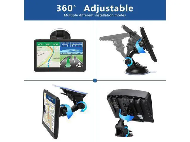 Alt view image 4 of 7 - Car GPS Navigation System with 7 inch Display, 2025 Maps, Free Lifetime Updates for RV, Truck, Commercial Drivers, Semi Trucker with Custom Routing