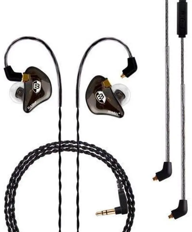 Main image of Professional in Ear Monitor Headphones for Singers Drummers Musicians with MMCX Connector IEM Earphones (Pro Clear Brown)