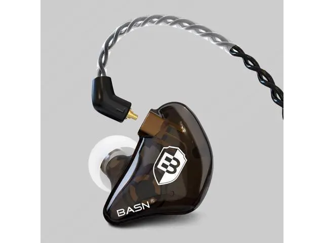 Alt view image 3 of 6 - Professional in Ear Monitor Headphones for Singers Drummers Musicians with MMCX Connector IEM Earphones (Pro Clear Brown)