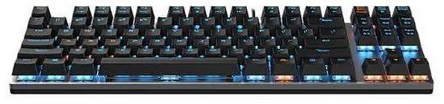 Alt view image 4 of 5 - Dareu EK819 Mechanical Wired Keyboard 87Key Black Switch Aluminum Top Cover