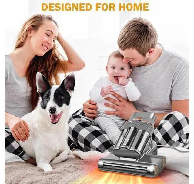 Alt view image 7 of 7 - Powerful Mattress Vacuum Cleaner,Handheld Bed Vacuum with UV-C Light, 16Kpa Strong Suction, 30000 RPM Dual Drum Brushes, 140°F Hot Air & Ultrasonic Tech, 500W Corded for Quick Dust Removal