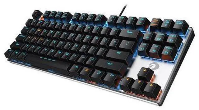 Alt view image 5 of 5 - Dareu EK819 Mechanical Wired Keyboard 87Key Blue Switch Aluminum Top Cover