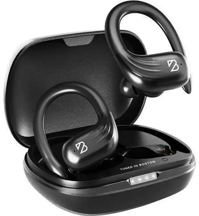 Main image of Back Bay Audio Runner 60 Wireless Running Earbuds, 80 Hour Long Battery Life Over The Ear Earbuds with EarHooks, Wrap Around Earphones Wireless Bluetooth Earphones with Microphone, in Ear Headphones