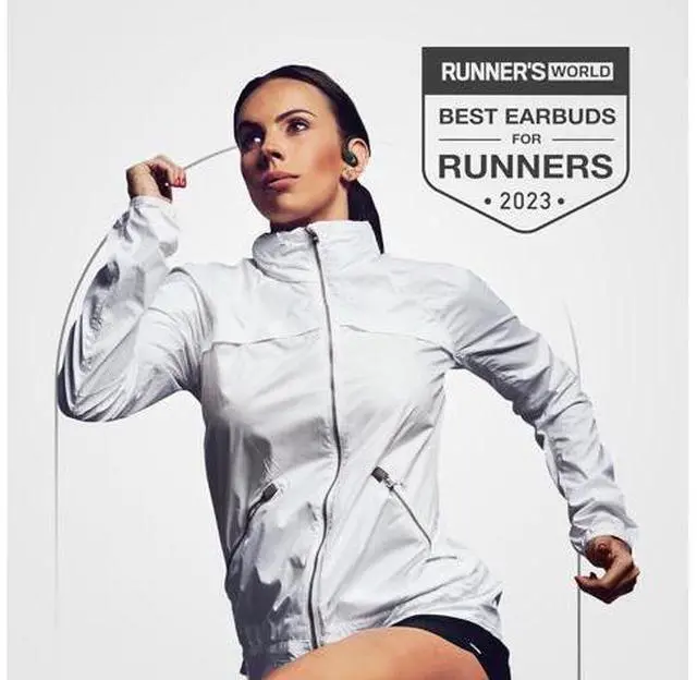 Alt view image 2 of 7 - Runner 60 Wireless Running Earbuds 80 Hour Long Battery Life Over The Ear with EarHooks Wrap Around Earphones Wireless Bluetooth Earbuds with Microphone Earphones in Ear Headphones